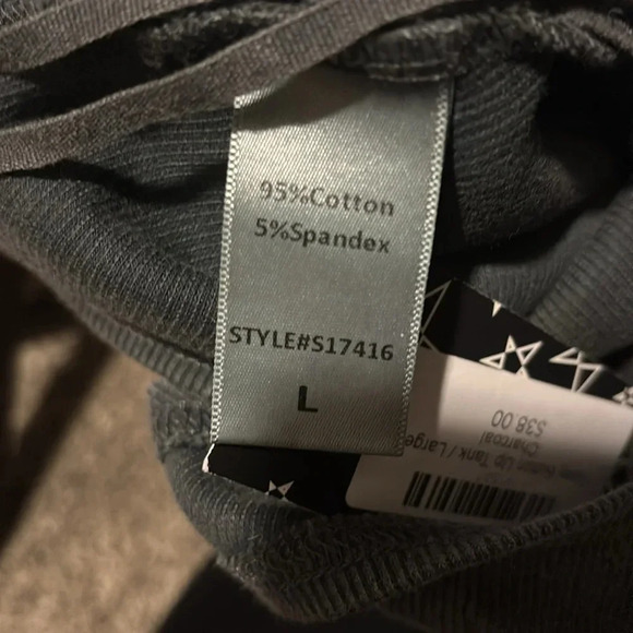 CROPPED ribbed NWT Mustard Seed Tank L - Picture 6 of 6